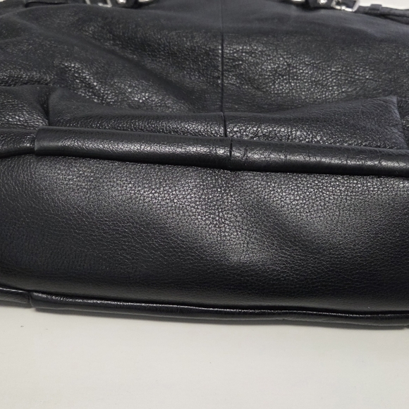 Coach Madison Black Leather Satchel Bag Handbag 18641 - Picture 6 of 15